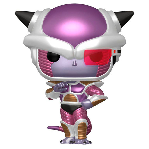 Vue détaillée de la figurine Funko POP Frieza, personnage emblématique de Dragon Ball Z, modèle exclusif en vinyle.