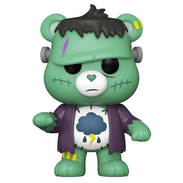 Figurine Funko POP Care Bears x Monsters Grumpy Bear Frankenstein en vinyle de 9 cm dans sa boîte cadeau