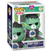 Vue détaillée de la figurine Funko POP Grumpy Bear Frankenstein avec ses couleurs vives et son design unique