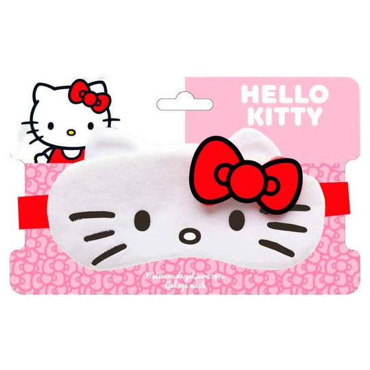 Masque gel contour des yeux Hello Kitty CERDÁ, design mignon et dimensions compactes, parfait pour rafraîchir et apaiser le regard.