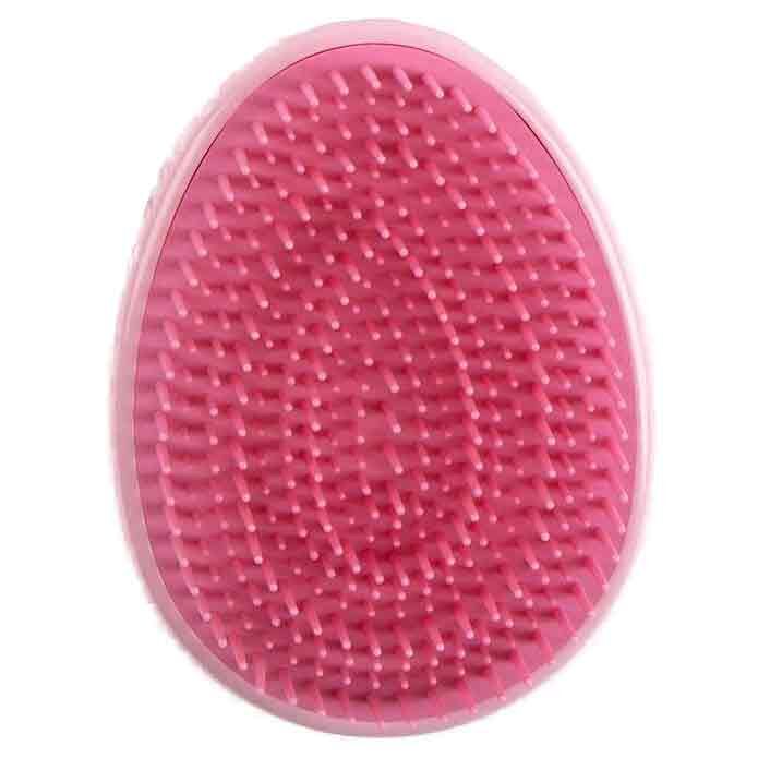 Vue latérale de la brosse démêlante Hello Kitty montrant sa taille pratique 7x9x4 cm