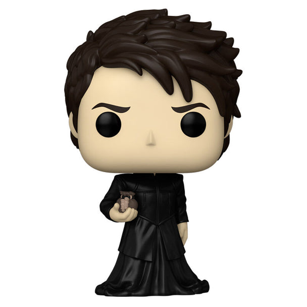 Vue rapprochée de la figurine Funko POP The Sandman Dream avec détails précis du visage et costume inspiré de la série Netflix.