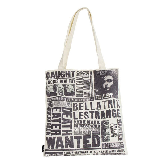 Détail du tissu polyester-coton du sac shopping Harry Potter Cerdá, mettant en valeur sa texture résistante