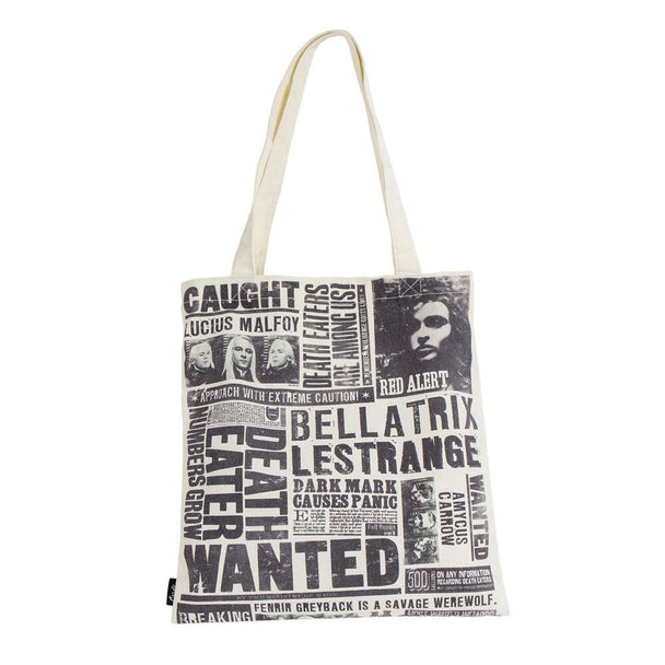 Détail du tissu polyester-coton du sac shopping Harry Potter Cerdá, mettant en valeur sa texture résistante