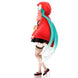 Détail du visage expressif de la figurine Hatsune Miku édition Petit Chaperon Rouge TAITO