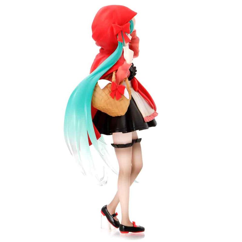 Photo rapprochée montrant la qualité des finitions et textures de la figurine Hatsune Miku