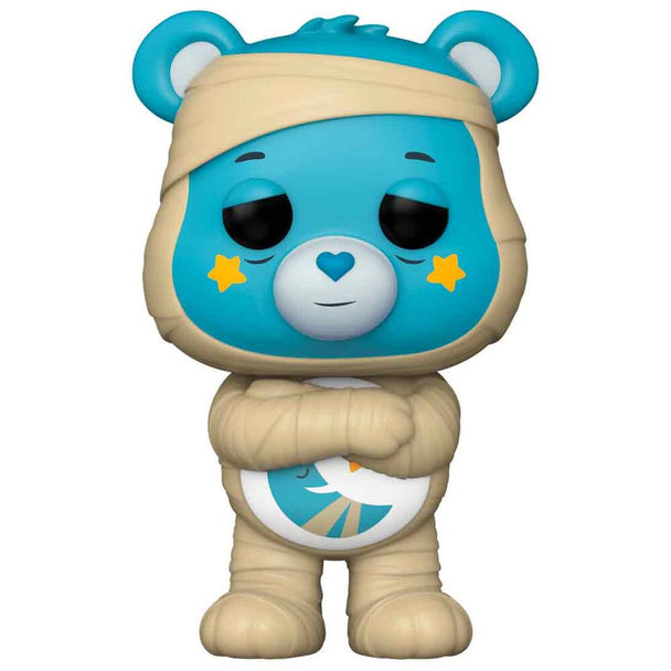 Vue rapprochée de la figurine Bedtime Bear en Momie montrant les textures et couleurs vives