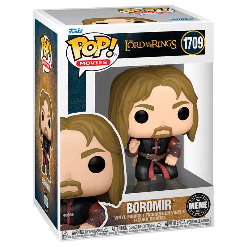 Figurine Funko POP Boromir du Seigneur des Anneaux en vinyle de 9 cm dans sa boîte cadeau