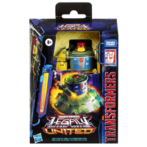 Figurine Transformers Legacy United Autobot Cosmos en mode robot de 14 cm avec détails précis
