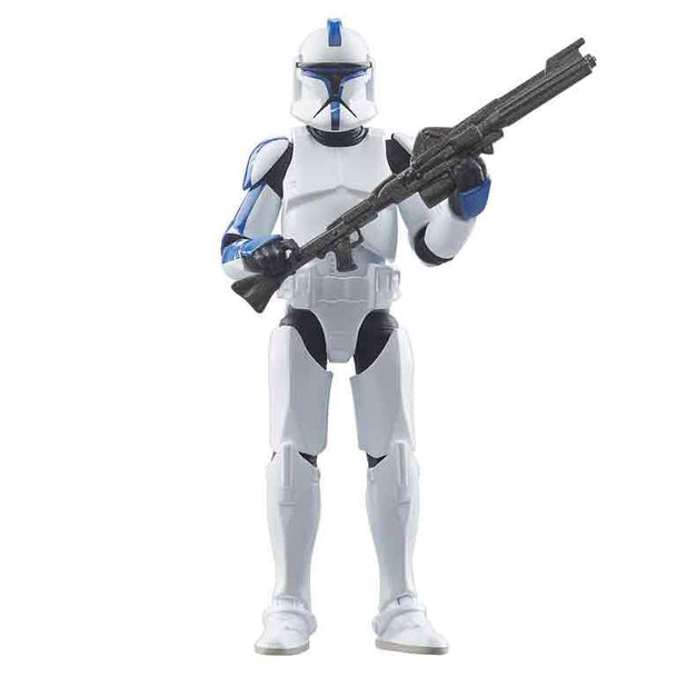 Détail de la figurine HASBRO Ahsoka Clone Trooper Lieutenant montrant les articulations et le casque