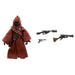 Figurine Jawa Mos Eisley posée sur un socle, montrant ses articulations mobiles