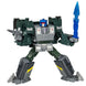 Transformers Overcharge en mode jet, montrant la transformation complexe et les accessoires inclus