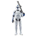 Vue latérale de la figurine Star Wars Ahsoka Clone Trooper Lieutenant avec accessoires inclus