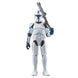 Vue latérale de la figurine Star Wars Ahsoka Clone Trooper Lieutenant avec accessoires inclus
