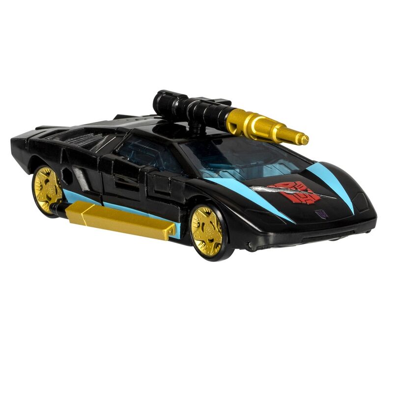 Vue rapprochée des 2 armes amovibles attachées à la figurine Wheeljack en mode robot