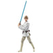 Figurine Luke Skywalker Star Wars 9,5 cm posée sur un socle d'exposition