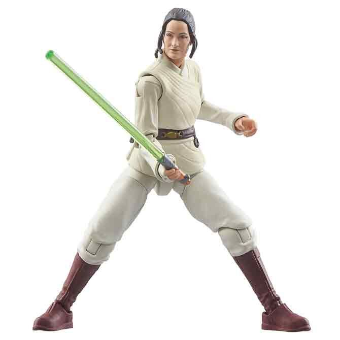 Figurine Star Wars The Acolyte Jedi Master Indara en position d'action sur fond neutre
