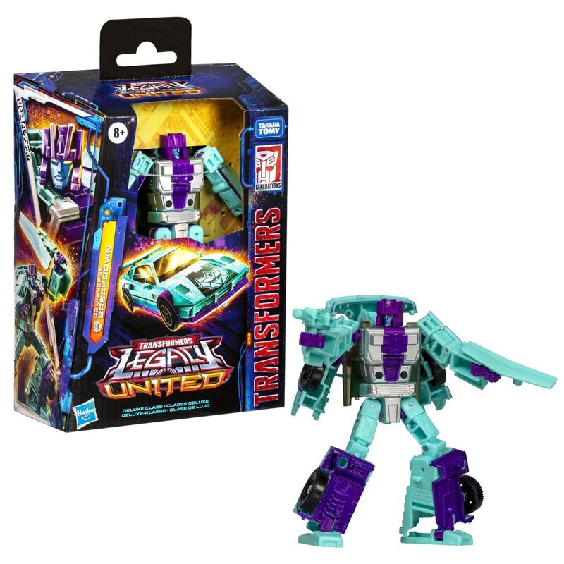 Vue rapprochée de la figurine Breakdown avec articulation et finitions de haute qualité