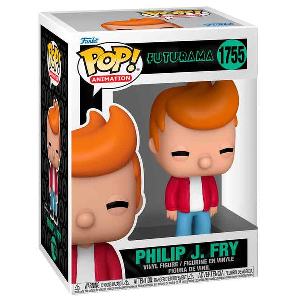 Boîte cadeau originale contenant la figurine Funko POP Philip J. Fry Futurama, idéale pour collection ou cadeau