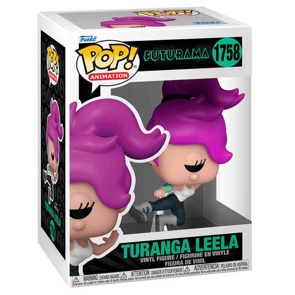 Vue détaillée de la figurine Funko POP Turanga Leela avec ses couleurs vives et son design unique