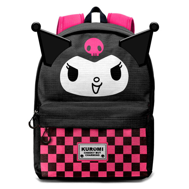 Sac à dos Hello Kitty Kuromi de 44cm avec design kawaii et dimensions 31x18x44cm signé KARACTERMANIA.