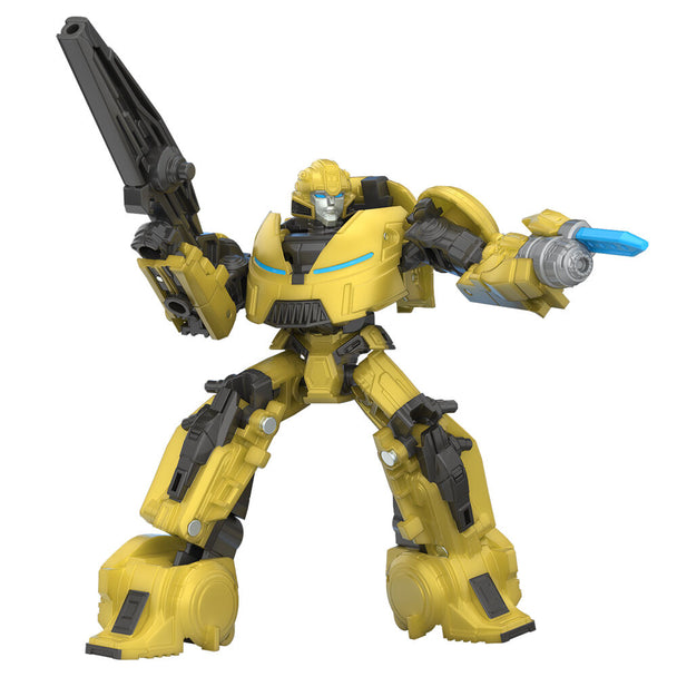 Figurine Transformers Deluxe Class Bumblebee de 11 cm en mode robot avec détails articulés et couleurs vives