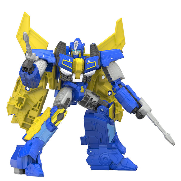 Figurine Sentinel Prime Voyager Class de 16cm en mode robot avec détails articulés par HASBRO