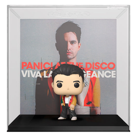 Vue latérale de la figurine POP FUNKO Brendon Urie Viva Las Vengeance, montrant les détails précis et la finition soignée
