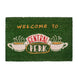 Paillasson Friends Central Perk 60x40cm avec logo coloré sur fond noir