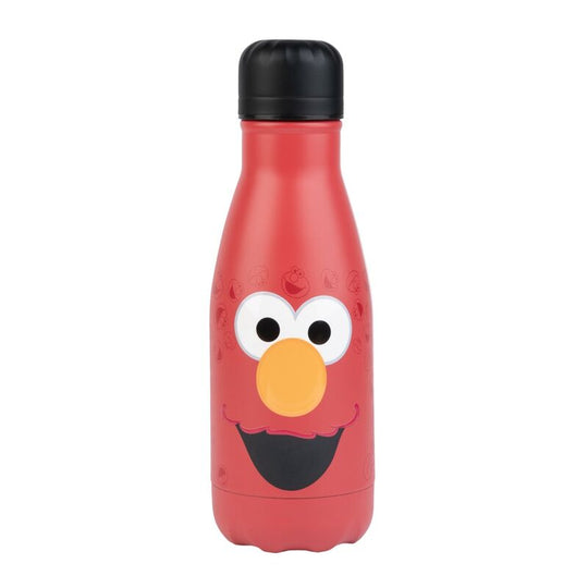 Bouteille en acier inoxydable 260ml avec design Elmo Sesame Street vue de face