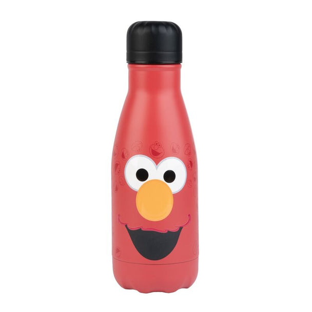 Bouteille en acier inoxydable 260ml avec design Elmo Sesame Street vue de face