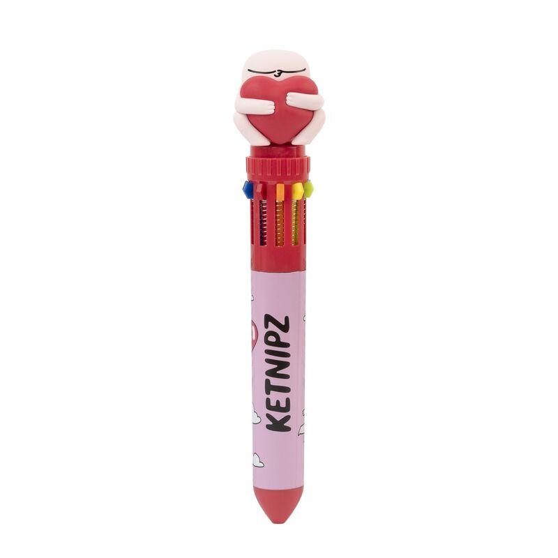 Figurine Ketnipz 3D Pen en PVC avec 10 couleurs vives vue de face, design signé ERIK