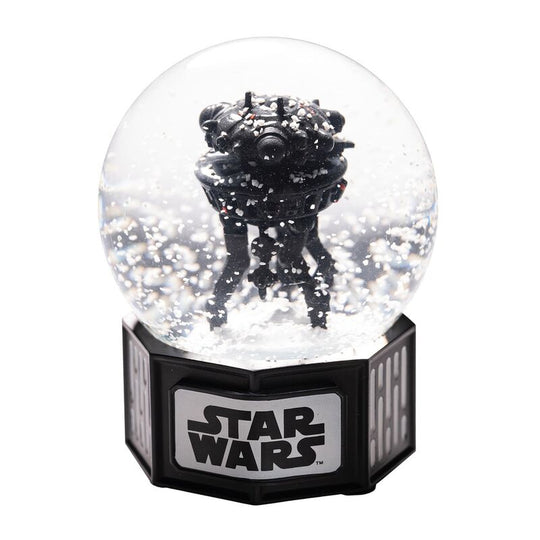 Boule à neige Star Wars ERIK avec droïde de reconnaissance vue de face sur fond blanc