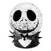 Vue de face de la boule à neige Disney Nightmare Before Christmas avec sphère cristalline et personnages emblématiques