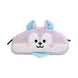 Vue de face de la trousse à crayons BT21 Mang en peluche avec fermeture éclair, couleur vive et design original.