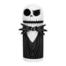 Vue de face de la trousse 3D Nightmare Before Christmas en silicone avec fermeture éclair noire