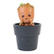 Porte-crayons Groot Marvel en résine peint en couleurs vives, vue de face