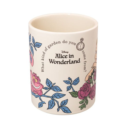 Porte-crayons en céramique Disney Alice au Pays des Merveilles avec motifs colorés sur fond blanc