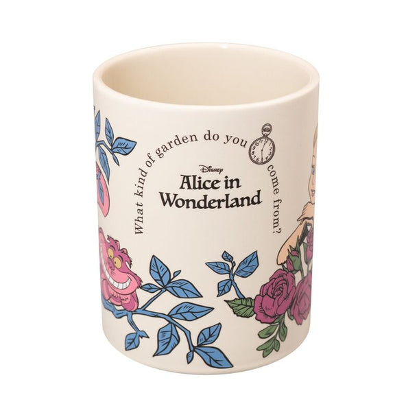 Porte-crayons en céramique Disney Alice au Pays des Merveilles avec motifs colorés sur fond blanc