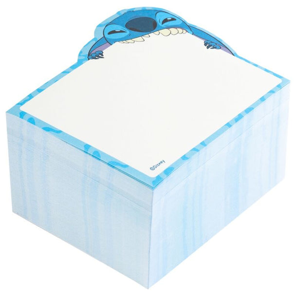 Bloc-notes adhésif Disney Stitch de couleur bleue avec 400 feuilles détachables, format 7,5x7,5 cm