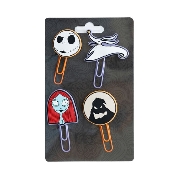 Set de 4 clips Disney L'Étrange Noël de Monsieur Jack avec toppers variés en métal et PVC