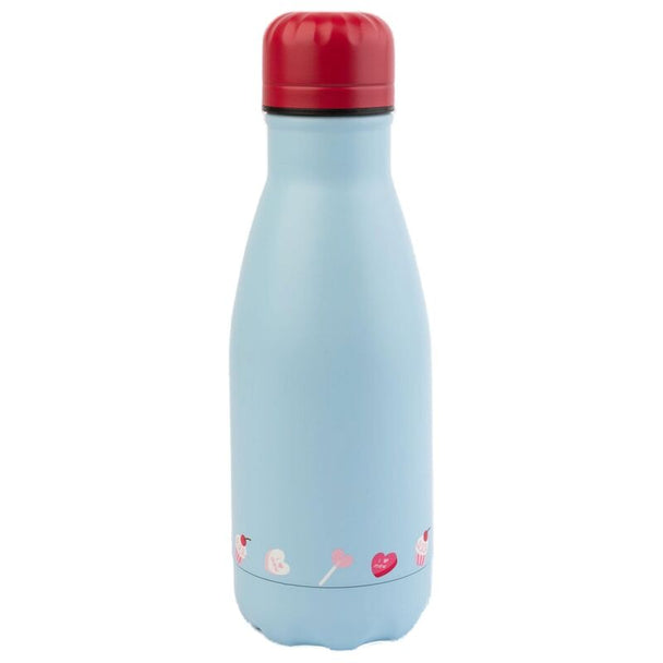 Détail du bouchon hermétique de la bouteille Pusheen en acier inoxydable