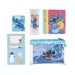 Détail des trois carnets A6 décorés avec le personnage Stitch de Disney