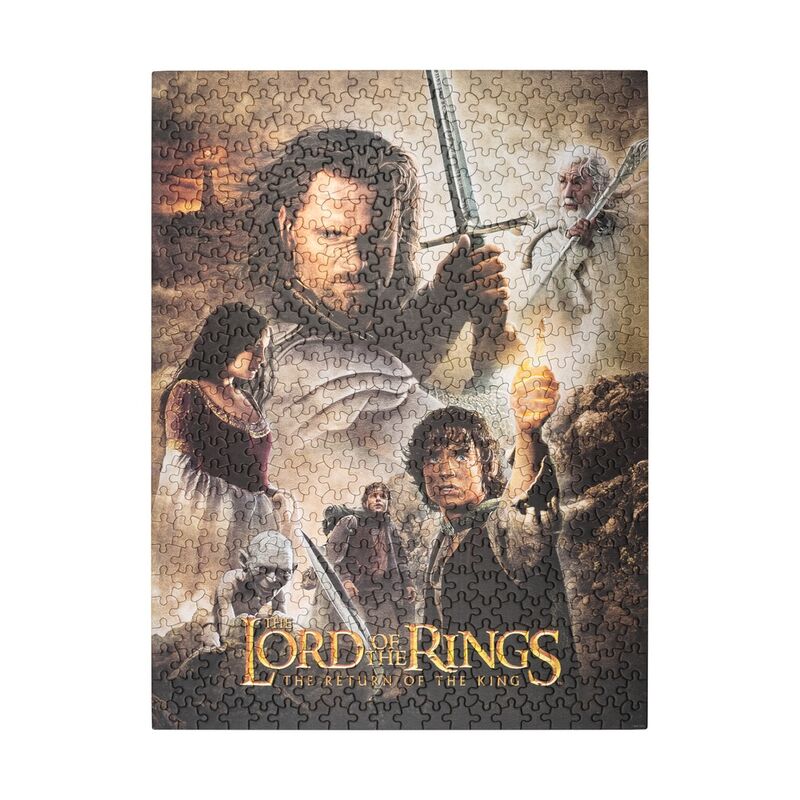 Image A4 fournie en guide pour assembler le puzzle vertical de 61x45,7 cm Le Retour du Roi