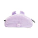 Gros plan sur la texture pelucheuse douce de la trousse BT21 Mang, mettant en valeur les détails du tissu.