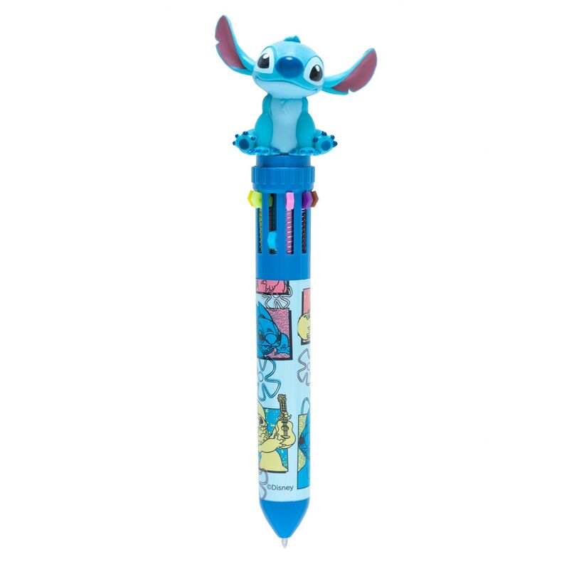 Vue rapprochée de la figurine Stitch montrant les textures détaillées en PVC