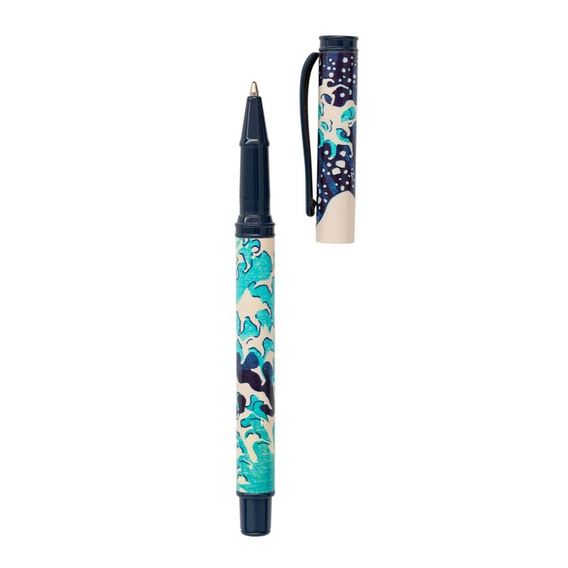 Stylo présenté dans son coffret en carton avec couvercle séparé, prêt à offrir