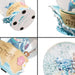 Vue latérale de la boule à neige Disney Stitch montrant les détails de la base en résine