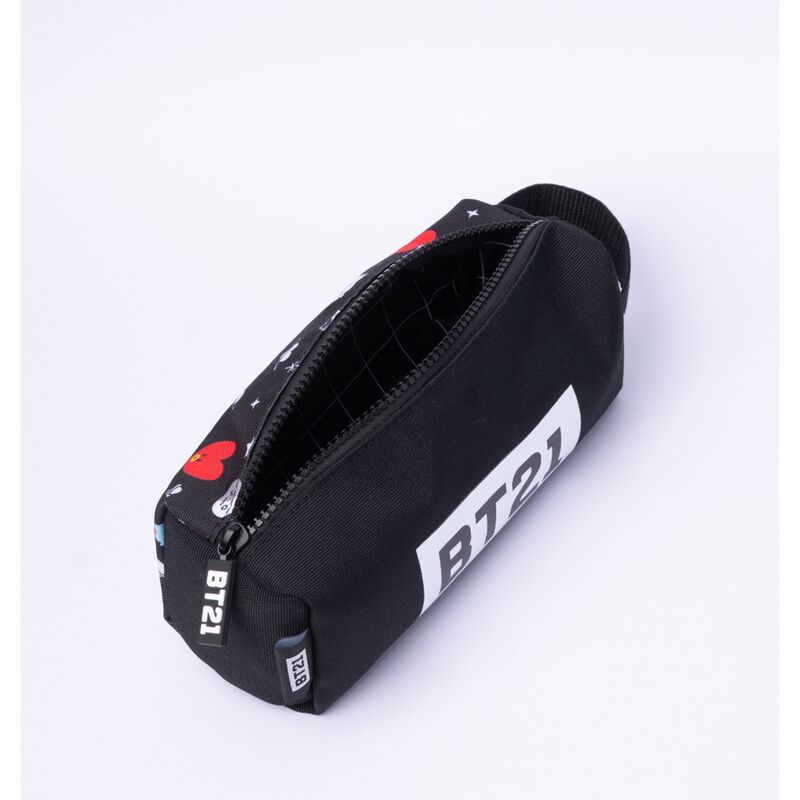 Vue latérale de la trousse BT21 Cool, mettant en valeur sa forme pratique et ses finitions soignées