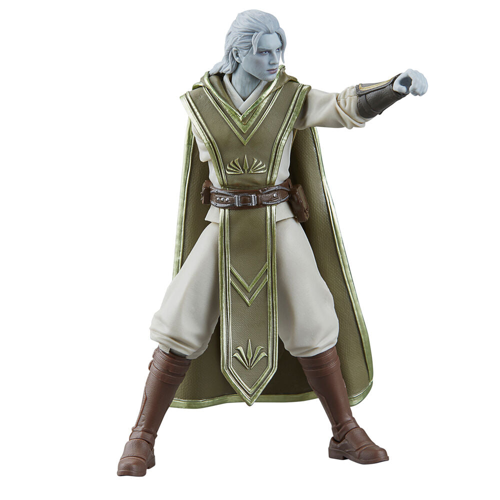 Figurine Dagan Gera en pose dynamique avec sabre laser